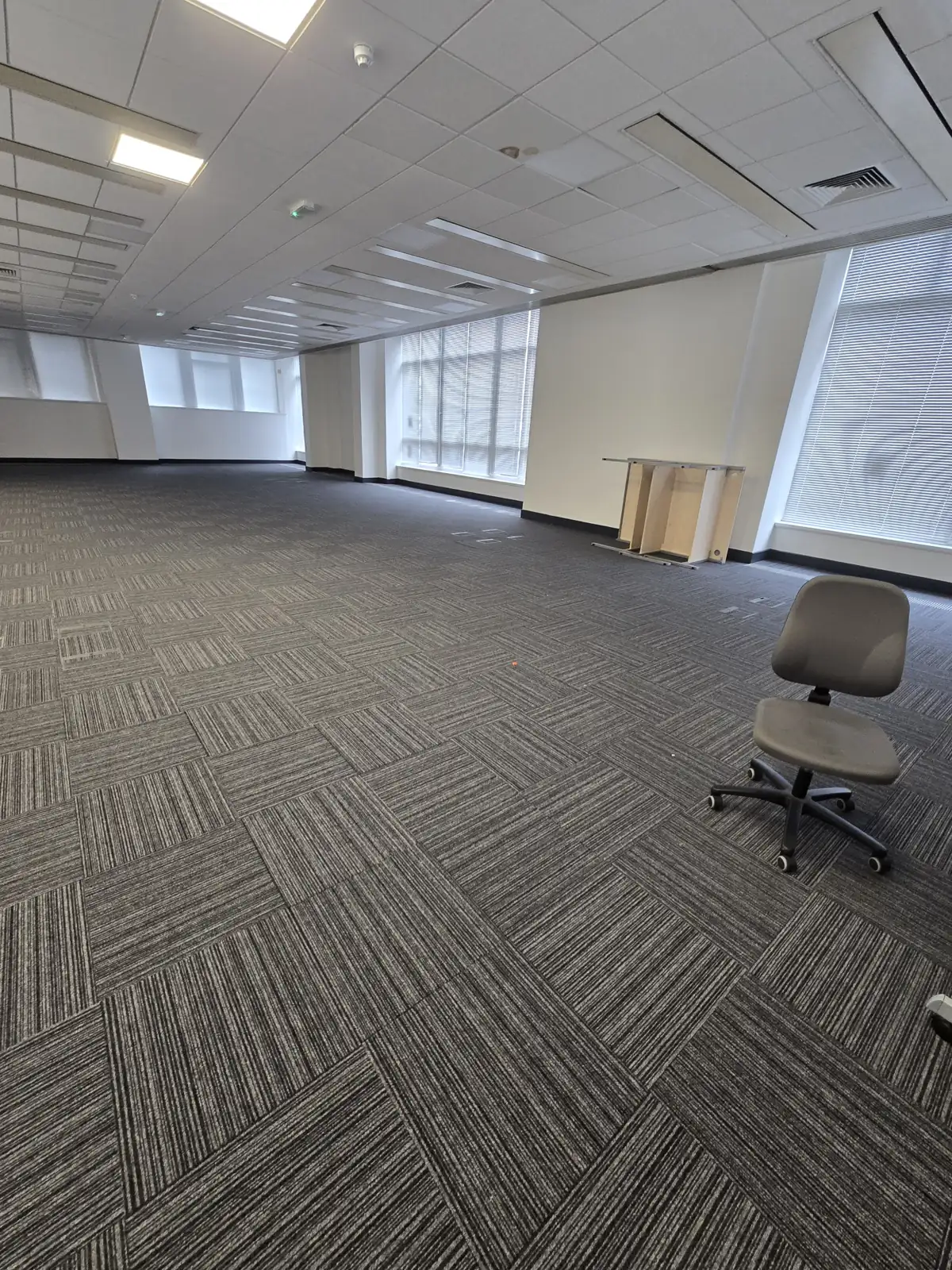 Empty office floor before the move